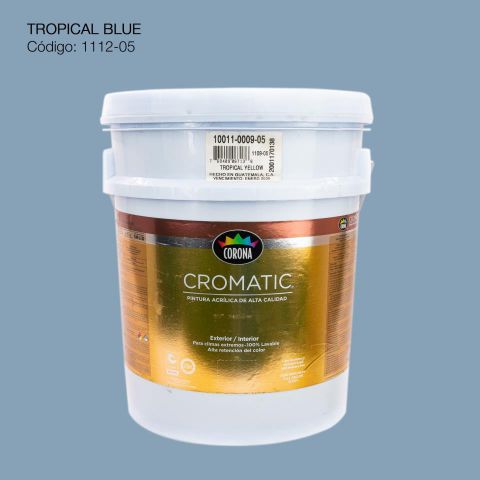 PINTURA ACRILICA CUBETA TROPICAL BLUE