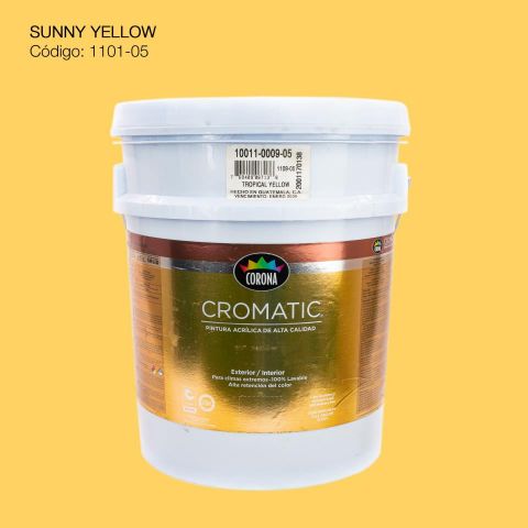 PINTURA ACRILICA CUBETA SUNNY YELLOW