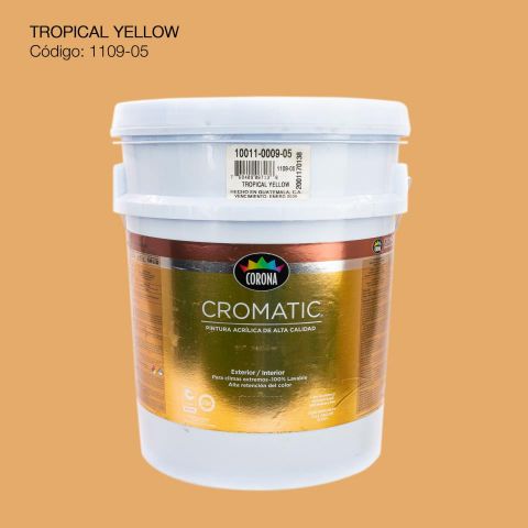 PINTURA ACRILICA CUBETA TROPICAL YELLOW