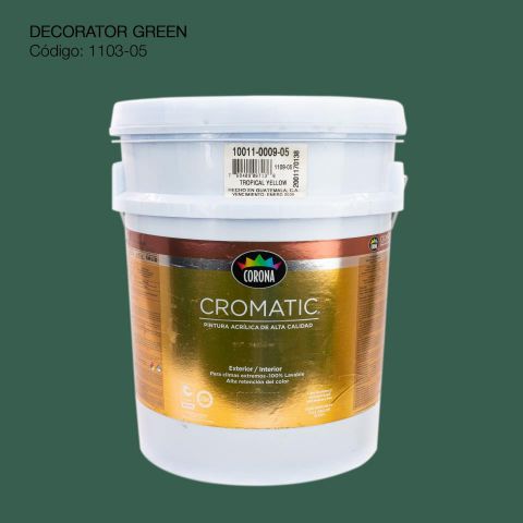 PINTURA ACRILICA CUBETA DECORATOR GREEN