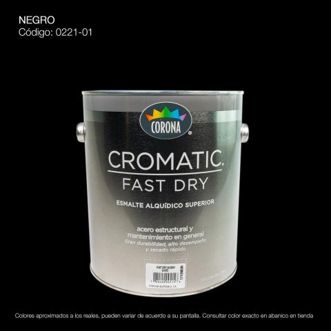 PINTURA FAST DRY GALON NEGRO