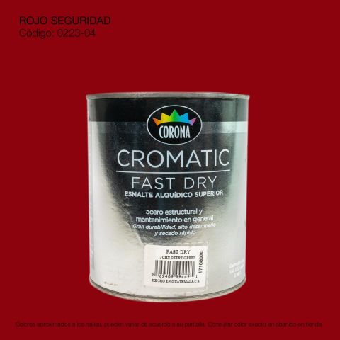 PINTURA FAST DRY  1/4 ROJO SEGURIDAD