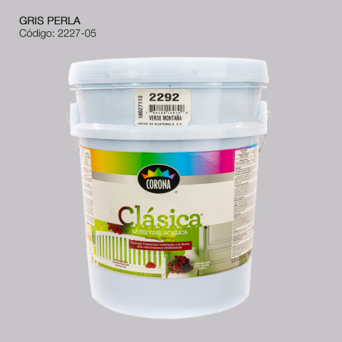 PINTURA ACRILICA LATEX CUBETA GRIS PERLA