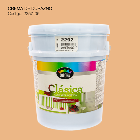 PINTURA ACRILICA LATEX CUBETA CREMA DE DURAZNO