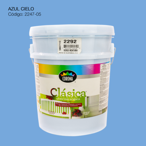 PINTURA ACRILICA LATEX CUBETA AZUL CIELO