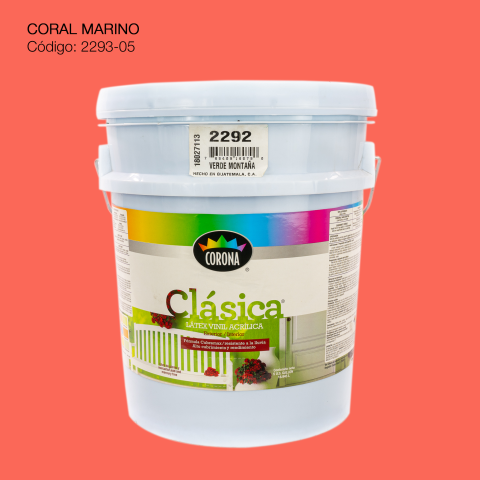 PINTURA ACRILICA LATEX CUBETA CORAL MARINO