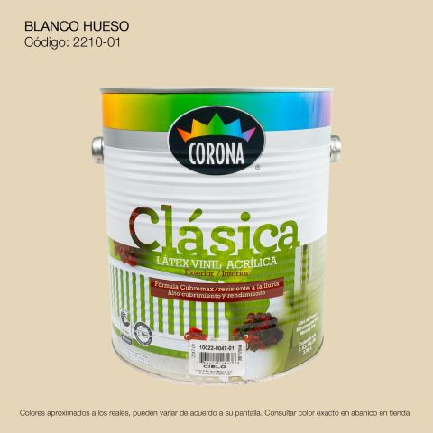 PINTURA ACRILICA LATEX GALON BLANCO HUESO