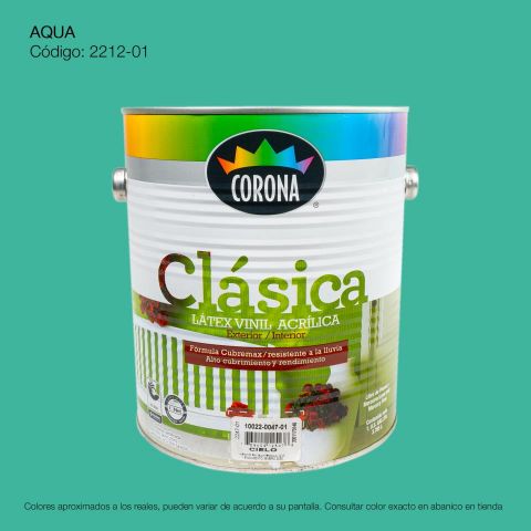 PINTURA ACRILICA LATEX GALON AQUA