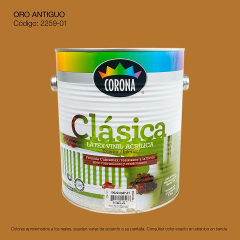 PINTURA ACRILICA LATEX GALON ORO ANTIGUO