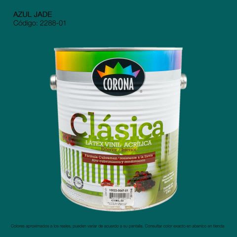 PINTURA ACRILICA LATEX GALON AZUL JADE