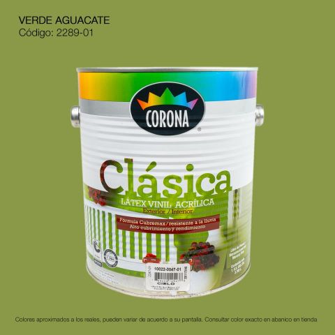 PINTURA ACRILICA LATEX GALON VERDE AGUACATE