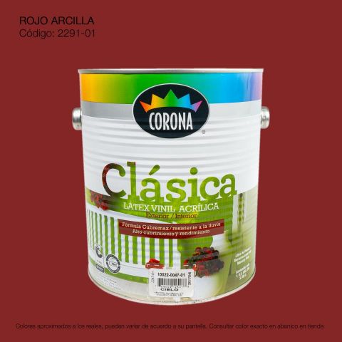 PINTURA ACRILICA LATEX GALON ROJO ARCILLA