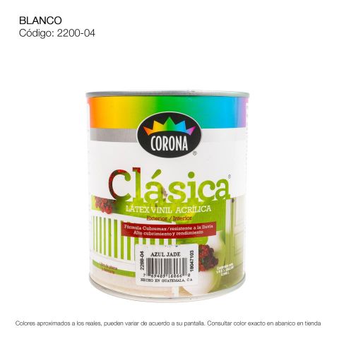 PINTURA ACRILICA LATEX 1/4 BLANCO