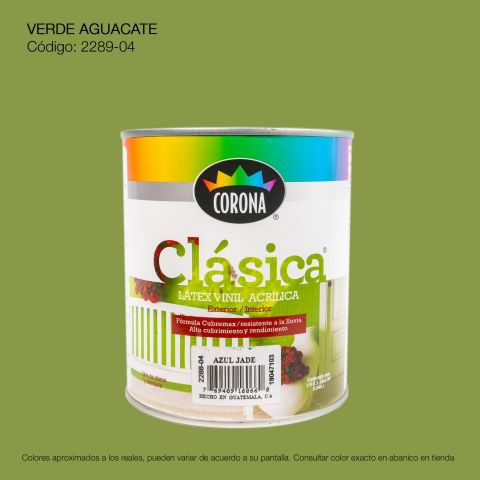 PINTURA ACRILICA LATEX 1/4 VERDE AGUACATE