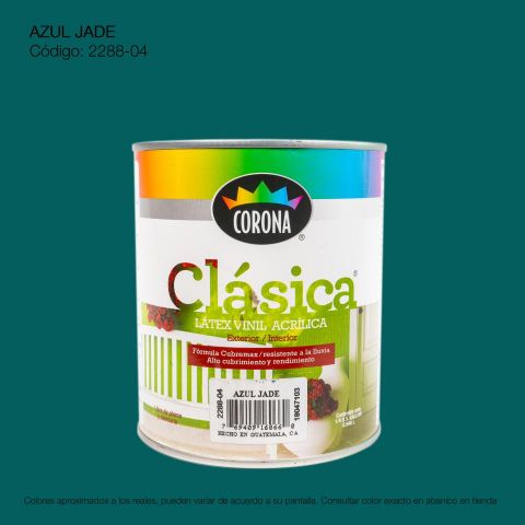 PINTURA ACRILICA LATEX 1/4 AZUL JADE