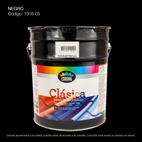 PINTURA ESMALTE CUBETA NEGRO