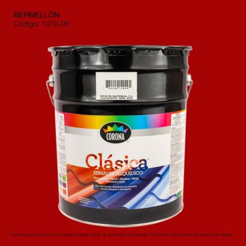 PINTURA ESMALTE CUBETA BERMELLON