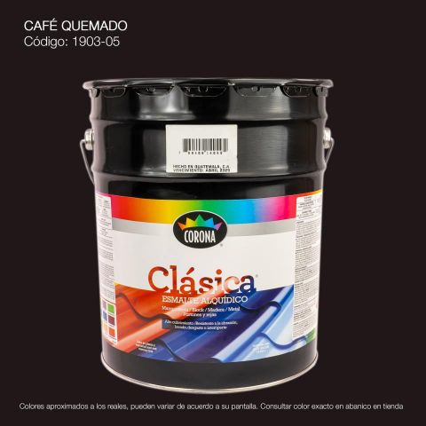 PINTURA ESMALTE CUBETA CAFE QUEMADO