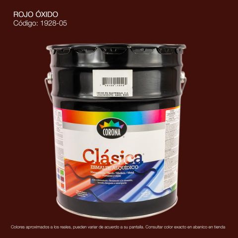 PINTURA ESMALTE CUBETA ROJO OXIDO