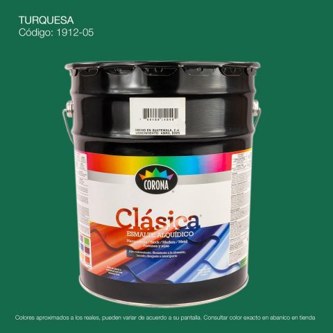 PINTURA ESMALTE CUBETA TURQUESA