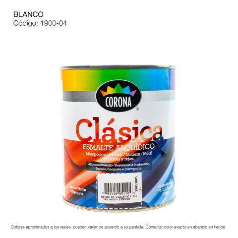 PINTURA ESMALTE 1/4 BLANCO