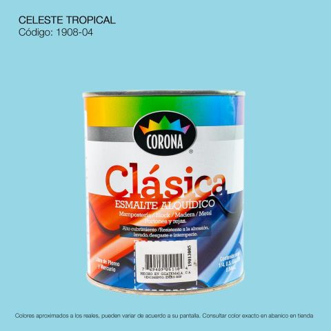 PINTURA ESMALTE 1/4 CELESTE TROPICAL