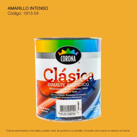 PINTURA ESMALTE 1/4 AMARILLO INTENSO