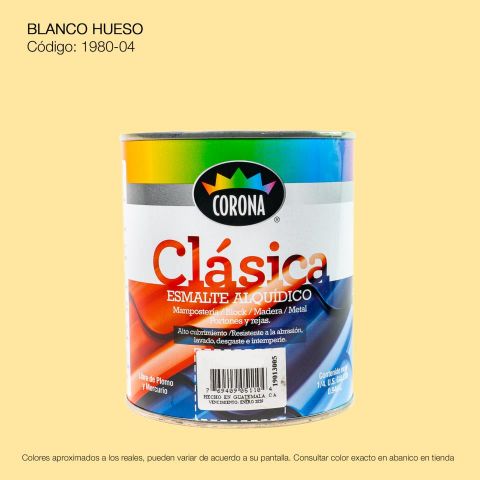 PINTURA ESMALTE 1/4 BLANCO HUESO