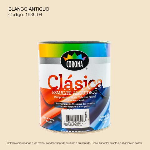 PINTURA ESMALTE 1/4 BLANCO ANTIGUO