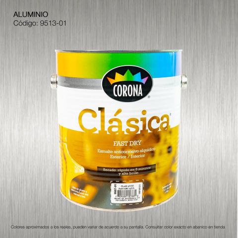 PINTURA ANTIC. CLASICA FAST DRY GALON ALUMINIO