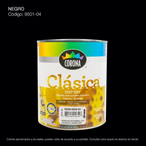 PINTURA ANTIC. CLASICA FAST DRY 1/4 NEGRO