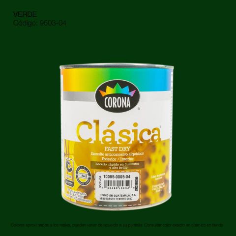 PINTURA ANTIC. CLASICA FAST DRY 1/4 VERDE