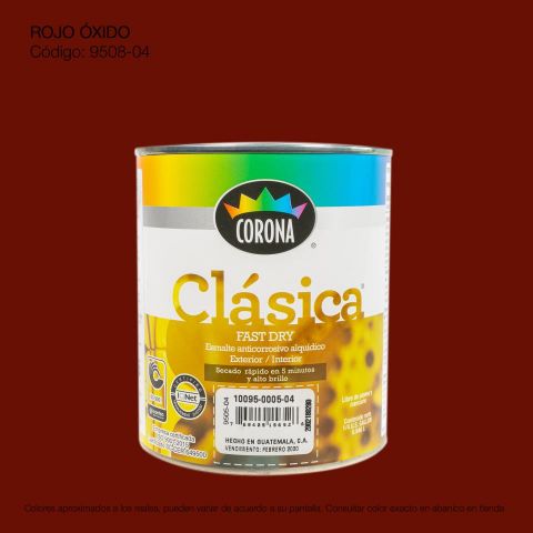 PINTURA ANTIC. CLASICA FAST DRY 1/4 ROJO OXIDO