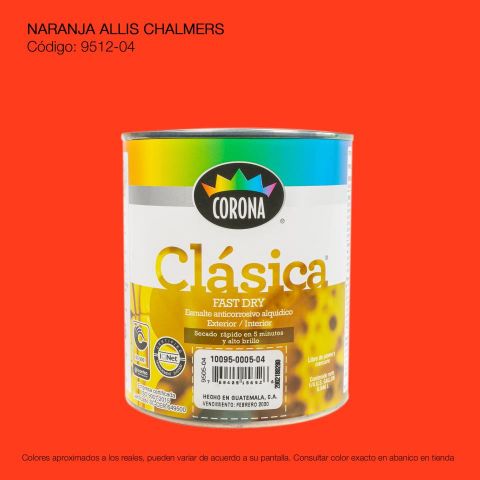 PINTURA ANTIC. CLASICA FAST DRY 1/4 NARANJA ALLIS