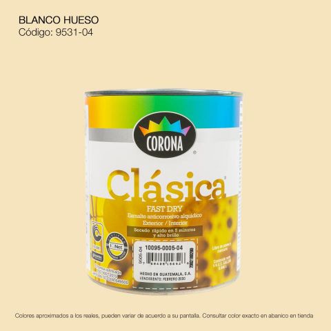 PINTURA ANTIC. CLASICA FAST DRY 1/4 BLANCO HUESO