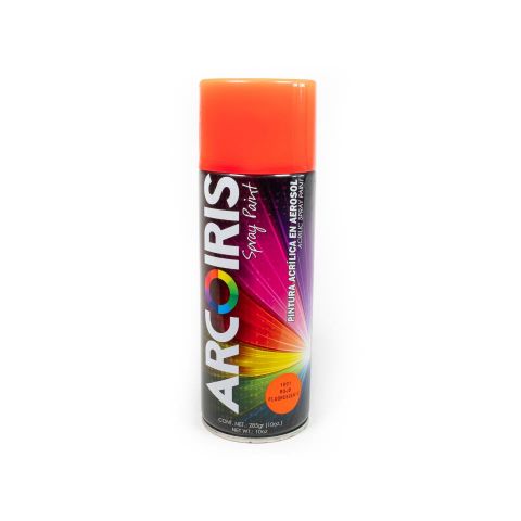 PINTURA SPRAY DELTA FLUORESCENTE ROJO