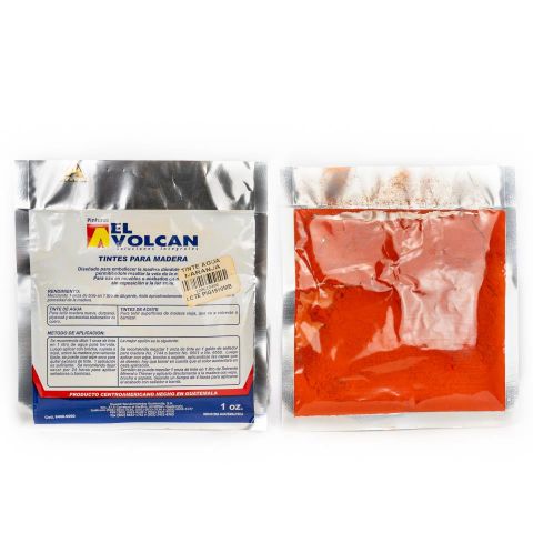 TINTE EN POLVO B/AGUA EL VOLCAN 1 OZ. NARANJA