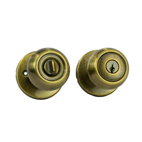 CHAPA KWIKSET COPA C-4-5 CON SEGURO DORADO ANTIGUO