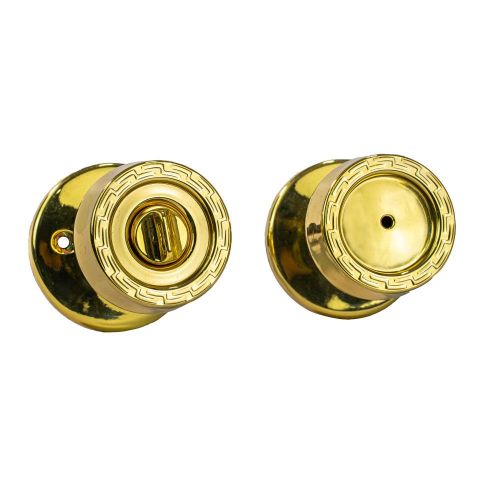 CHAPA KWIKSET GRECIAN G-3-3 BAÑO DORADA 