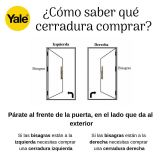 CHAPA YALE   610-60MM  LARGA DERECHA  601