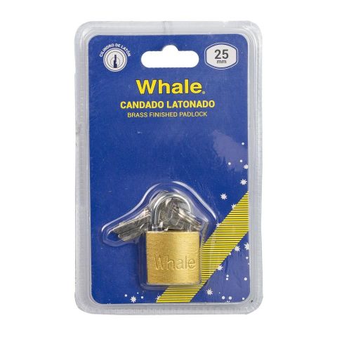 CANDADO WHALE  DORADO 25MM