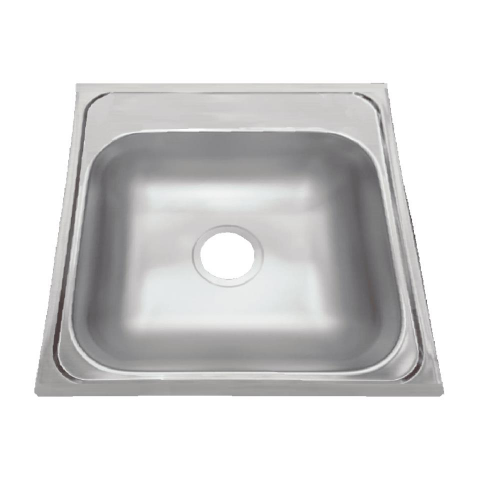 LAVATRASTOS  1 FOSA S/ALA 38 X 38 PLASTICO BLANCO