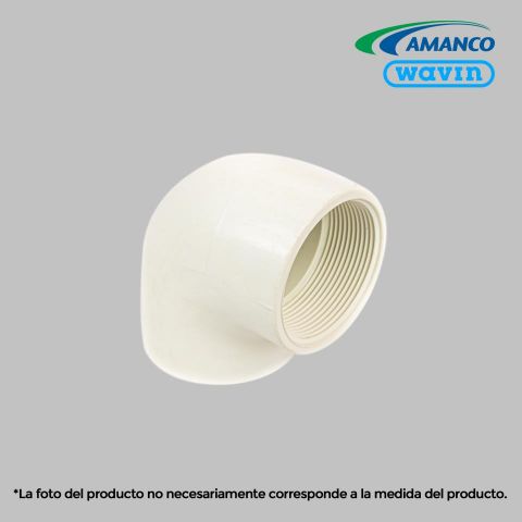 CODO C/ROSCA PVC PRESION 2-1/2