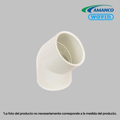 CODO  A 45 PVC PRESION 2 1/2