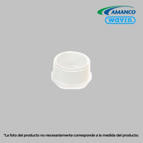 TAPON MACHO  PVC PRESION  1/2