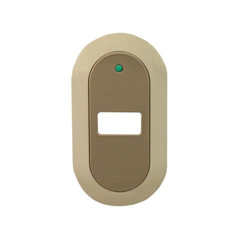 PLACA NUVA BEIGE 1 AGUJERO