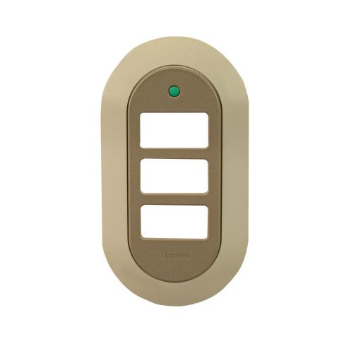 PLACA NUVA BEIGE 3 AGUJERO