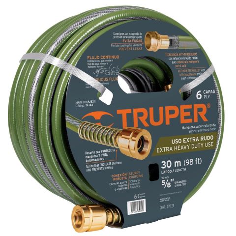 MANGUERA  USO RUDO TRUPER 6 CAPAS (30MTS,) 5/8