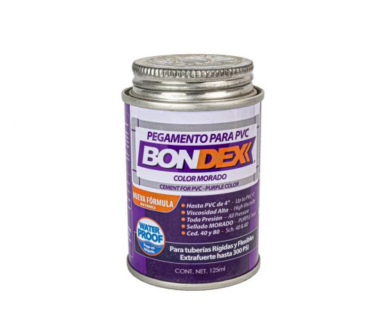 PEGAMENTO PARA PVC BONDEX 125 ML