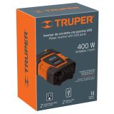 INVERSOR DE CORRIENTE DUAL TRUPER USB 400 W 